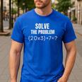 67 Meme PEMDAS Elementary Math Teacher Joke Brainrot Premium Tri-Blend Men's Casual T-Shirt Royal Blue 67 Meme PEMDAS Elementary Math Teacher Joke Brainrot Premium Tri-Blend Men's Casual T-Shirt Royal Blue
