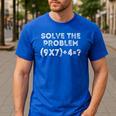 67 Meme PEMDAS Math Teacher Student Brainrot Joke Men's Casual T-Shirt Royal Blue 67 Meme PEMDAS Math Teacher Student Brainrot Joke Men's Casual T-Shirt Royal Blue