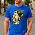 67 Meme Square Root 4489 Slang Math Teacher Skeleton Men's Casual T-Shirt Royal Blue