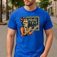 67 Teacher Halloween Skeleton Men's Casual T-Shirt Royal Blue 67 Teacher Halloween Skeleton Men's Casual T-Shirt Royal Blue