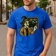 67 Teacher Halloween Witch Six Seven Meme Brainrot Math Joke Men's Casual T-Shirt Royal Blue 67 Teacher Halloween Witch Six Seven Meme Brainrot Math Joke Men's Casual T-Shirt Royal Blue