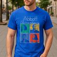 Abbott Elementary Colorful Pop Art Teachers TV Show Men's Casual T-Shirt Royal Blue Abbott Elementary Colorful Pop Art Teachers TV Show Men's Casual T-Shirt Royal Blue
