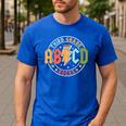 ABCD 3rd Grade Rocks Pencil Lightning Teachers Rock Boys Men's Casual T-Shirt Royal Blue ABCD 3rd Grade Rocks Pencil Lightning Teachers Rock Boys Men's Casual T-Shirt Royal Blue