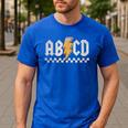 ABCD Back In Class First Day Back To School Teacher Student Men's Casual T-Shirt Royal Blue ABCD Back In Class First Day Back To School Teacher Student Men's Casual T-Shirt Royal Blue
