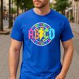 ABCD Kindergarten Rocks Back To School Teachers Students Men's Casual T-Shirt Royal Blue ABCD Kindergarten Rocks Back To School Teachers Students Men's Casual T-Shirt Royal Blue