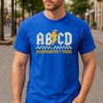 ABCD Kindergarten Rocks Pencil Lightning Students Teachers Men's Casual T-Shirt Royal Blue ABCD Kindergarten Rocks Pencil Lightning Students Teachers Men's Casual T-Shirt Royal Blue