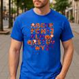 ABCs Learning Kindergarten Teacher Halloween Alphabet Men's Casual T-Shirt Royal Blue ABCs Learning Kindergarten Teacher Halloween Alphabet Men's Casual T-Shirt Royal Blue