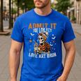 Admit It You Low Key Love Art Bruh Halloween Art Teacher Men's Casual T-Shirt Royal Blue
