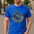 Apple Hearts Teacher Camouflage Clothing School Camo Apple For Men Women Girls Kids Men's Casual T-Shirt Royal Blue Apple Hearts Teacher Camouflage Clothing School Camo Apple For Men Women Girls Kids Men's Casual T-Shirt Royal Blue