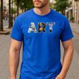 Art Artist Painting Teacher T Shirt Mona Lisa Great Wave For Men Women Men's Casual T-Shirt Royal Blue Art Artist Painting Teacher T Shirt Mona Lisa Great Wave For Men Women Men's Casual T-Shirt Royal Blue