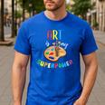 Art Is My Superpower Art Teacher Men's Casual T-Shirt Royal Blue