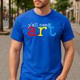 Art Teacher Artists Men's Casual T-Shirt Royal Blue Art Teacher Artists Men's Casual T-Shirt Royal Blue