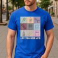Art Teacher Life Retro Groovy Teaching Future Artists Men's Casual T-Shirt Royal Blue