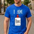 Art Teacher T-Shirt I Am The Glue Men's Casual T-Shirt Royal Blue Art Teacher T-Shirt I Am The Glue Men's Casual T-Shirt Royal Blue