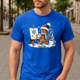 Artist Gingerbread Painter Art Teacher Student Christmas Men's Casual T-Shirt Royal Blue Artist Gingerbread Painter Art Teacher Student Christmas Men's Casual T-Shirt Royal Blue
