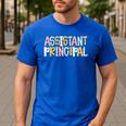 Assistant Principal Back To School Teacher Appreciation Men's Casual T-Shirt Royal Blue Assistant Principal Back To School Teacher Appreciation Men's Casual T-Shirt Royal Blue