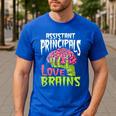 Assistant Principals Love Brains Zombie Teacher Halloween Men's Casual T-Shirt Royal Blue Assistant Principals Love Brains Zombie Teacher Halloween Men's Casual T-Shirt Royal Blue