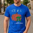 I Ate Some Pumpkin Pi Pie Math Teacher Halloween For Men Women Kids Men's Casual T-Shirt Royal Blue I Ate Some Pumpkin Pi Pie Math Teacher Halloween For Men Women Kids Men's Casual T-Shirt Royal Blue