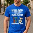 Theatre Teacher Drama Lover Theatre Mask Drama Teacher Men's Casual T-Shirt Royal Blue Theatre Teacher Drama Lover Theatre Mask Drama Teacher Men's Casual T-Shirt Royal Blue