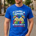 Autism Awareness Teacher Shirts It Takes A Special Teacher Men's Casual T-Shirt Royal Blue Autism Awareness Teacher Shirts It Takes A Special Teacher Men's Casual T-Shirt Royal Blue