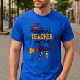 This Is My Awesome Teacher Costume Halloween Witch Men's Casual T-Shirt Royal Blue