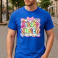 Back To School Kindergarten Preppy Teacher Girl Men's Casual T-Shirt Royal Blue Back To School Kindergarten Preppy Teacher Girl Men's Casual T-Shirt Royal Blue