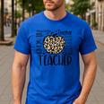 Back To School Teacher Life Apple Leopard Teacher Women Men's Casual T-Shirt Royal Blue Back To School Teacher Life Apple Leopard Teacher Women Men's Casual T-Shirt Royal Blue