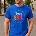 Back To School Teachers Crew Students Team ESOL Teacher Men's Casual T-Shirt Royal Blue Back To School Teachers Crew Students Team ESOL Teacher Men's Casual T-Shirt Royal Blue
