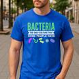 Bacteria Culture Biology Science Teacher Biologist Men's Casual T-Shirt Royal Blue