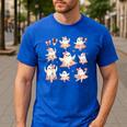 Ballet Ghost Ballet Dancer Spooky Dance Teacher Halloween Men's Casual T-Shirt Royal Blue Ballet Ghost Ballet Dancer Spooky Dance Teacher Halloween Men's Casual T-Shirt Royal Blue