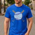 Baseball Happy Dot Day Shirts For Kids Men Women Teacher Men's Casual T-Shirt Royal Blue