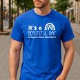 Beautiful Day To Support Public Education Teacher Red For Ed Men's Casual T-Shirt Royal Blue Beautiful Day To Support Public Education Teacher Red For Ed Men's Casual T-Shirt Royal Blue