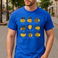 Bee Kind Positive Brave Happy Confident Humble Teacher Men's Casual T-Shirt Royal Blue Bee Kind Positive Brave Happy Confident Humble Teacher Men's Casual T-Shirt Royal Blue