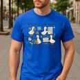 Behavior Analyst Silly Goose RBT ABA Therapy Sped Teacher Men's Casual T-Shirt Royal Blue