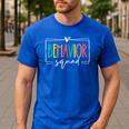 Behavior Squad School Counselor SPED Teacher Kids Women Men Men's Casual T-Shirt Royal Blue Behavior Squad School Counselor SPED Teacher Kids Women Men Men's Casual T-Shirt Royal Blue