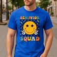 Behavior Squad Specialist Analyst Behavior Teacher Retro Men's Casual T-Shirt Royal Blue Behavior Squad Specialist Analyst Behavior Teacher Retro Men's Casual T-Shirt Royal Blue