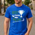 Best Teacher By Par Golf Golfer Men's Casual T-Shirt Royal Blue