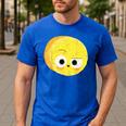 The Big Cheese Good Egg Teacher Halloween Costume Food Group Men's Casual T-Shirt Royal Blue The Big Cheese Good Egg Teacher Halloween Costume Food Group Men's Casual T-Shirt Royal Blue