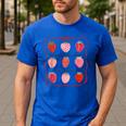 Bilingual Education Is My Jam Strawberry Spanish Teacher Men's Casual T-Shirt Royal Blue Bilingual Education Is My Jam Strawberry Spanish Teacher Men's Casual T-Shirt Royal Blue