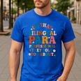 Bilingual Paraeducator Paraprofessional Parapro Teachers Men's Casual T-Shirt Royal Blue Bilingual Paraeducator Paraprofessional Parapro Teachers Men's Casual T-Shirt Royal Blue