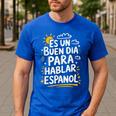 Bilingual Teacher Maestra Spanish Teacher Men's Casual T-Shirt Royal Blue