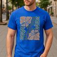 Boho Floral Reading Teacher Retro Reading Specialist Wildfl Men's Casual T-Shirt Royal Blue Boho Floral Reading Teacher Retro Reading Specialist Wildfl Men's Casual T-Shirt Royal Blue