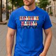 Boho Inclusion Matters Special Education SPED Teacher Women Men's Casual T-Shirt Royal Blue Boho Inclusion Matters Special Education SPED Teacher Women Men's Casual T-Shirt Royal Blue