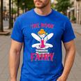 The Book Fairy Reading Teacher Librarian T-Shirt Men's Casual T-Shirt Royal Blue
