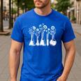 Botanical Beaker Science Teacher Floral Chemistry Lab Week Men's Casual T-Shirt Royal Blue Botanical Beaker Science Teacher Floral Chemistry Lab Week Men's Casual T-Shirt Royal Blue