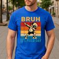 Bruh It's Field Day Teacher Happy Field Day Dabbing Boy Men's Casual T-Shirt Royal Blue Bruh It's Field Day Teacher Happy Field Day Dabbing Boy Men's Casual T-Shirt Royal Blue