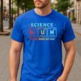 Bruh Science Like Magic But Real Teachers Students Scientist Men's Casual T-Shirt Royal Blue