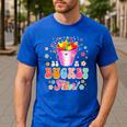 Be A Bucket Filler Teacher Teaching Groovy Back To School For Men Women Men's Casual T-Shirt Royal Blue