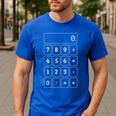 Calculator Costume Halloween Math Teacher Nerd For Men Women Men's Casual T-Shirt Royal Blue Calculator Costume Halloween Math Teacher Nerd For Men Women Men's Casual T-Shirt Royal Blue