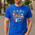 All Is Calm Just Kidding This Is Pre-K Christmas Teacher Men's Casual T-Shirt Royal Blue All Is Calm Just Kidding This Is Pre-K Christmas Teacher Men's Casual T-Shirt Royal Blue